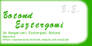 botond esztergomi business card